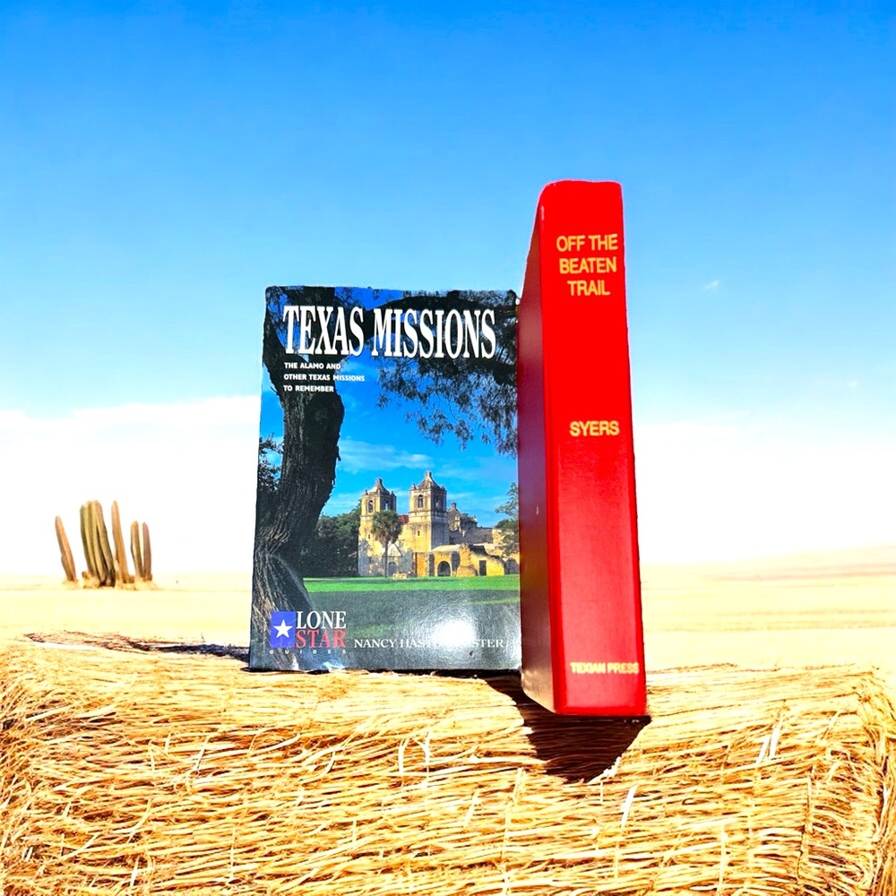 Texas Missions Book - Blue and Red Cover